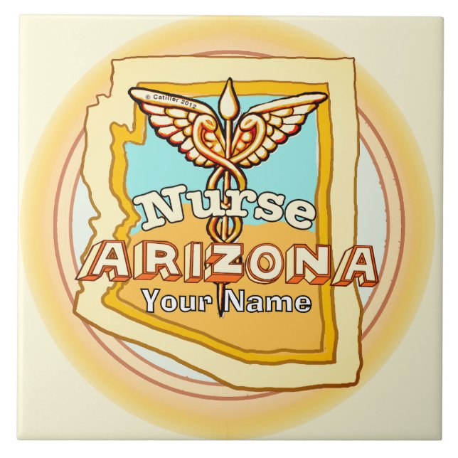 Carreau Arizona Nurse Caduceus Tile (Devant)