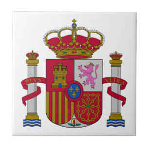 Carreau armoiries de l'Espagne symbole emblème drapeau