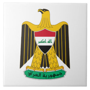 Carreau Armoiries du pays Irak symbole emblème drapeau aig