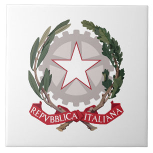 Carreau Armoiries Italie pays symbole drapeau emblème ital