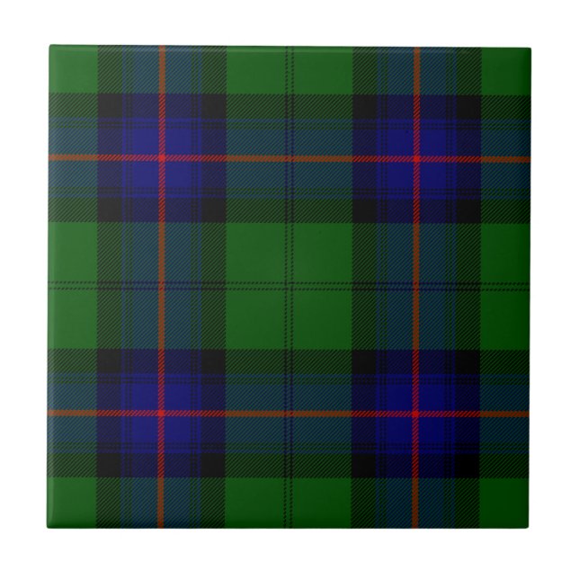 Carreau Armstrong tartan bleu et vert plaid (Devant)