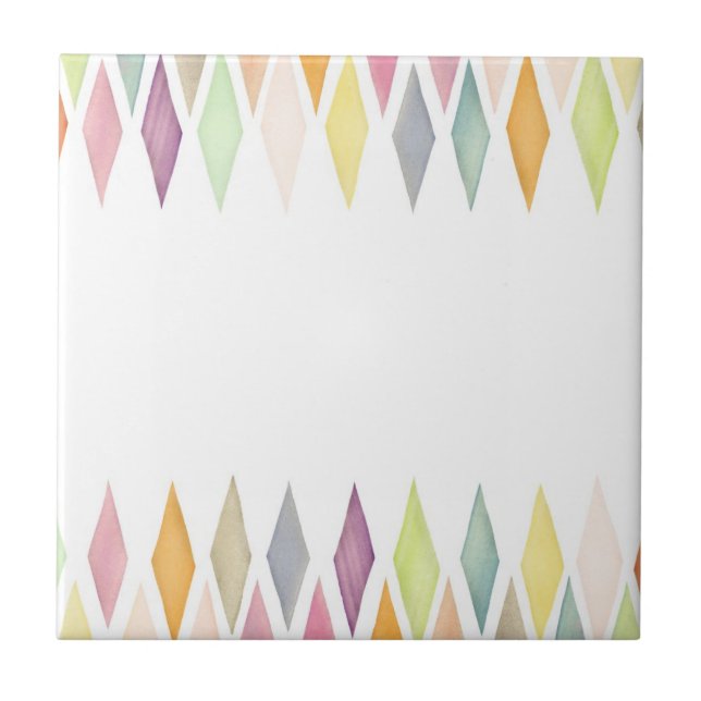 Carreau Arrière - plan conçu d'aquarelle (Devant)