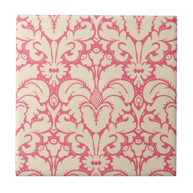 Carreau arrière - plan damassé de style baroque 2 (Devant)