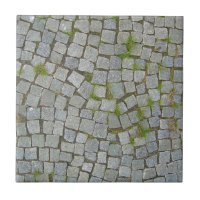 Arrière - plan de texture de route de pavé rond