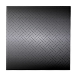 Carreau Arrière - plan en acier Diamondplate noir à gris