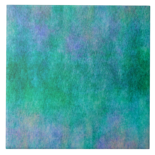 Carreau Arrière - plan pourpre vert-bleu d'aquarelle (Devant)