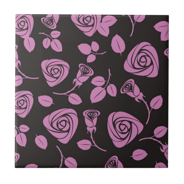 Carreau Arrière - plan rose floral (Devant)