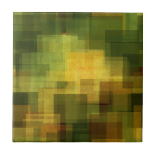 Carreau art 2 géométriques abstraits colorés vintages