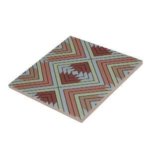 Carreau Art à motifs de style indien américain du Sud-Oues