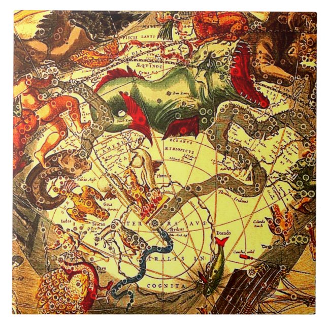 Carreau Art antique de cru de mythologie d'astrologie (Devant)