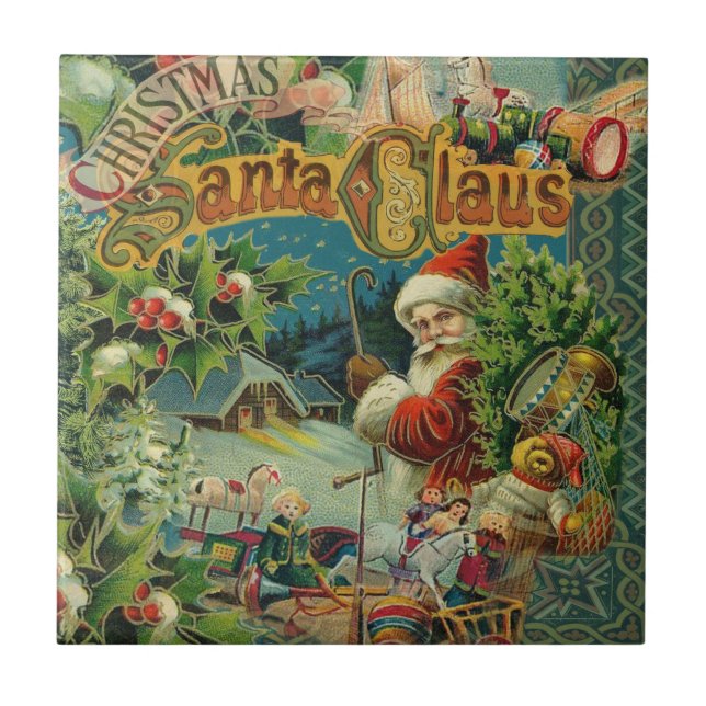 Carreau Art antique du Père Noël (Devant)