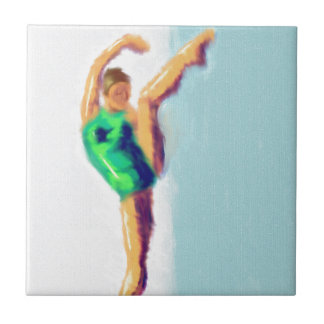Carreau Art augmenté par jambe de danseur