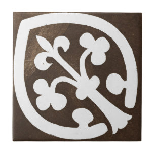 Carreau Art céramique irlandais Vintage noir