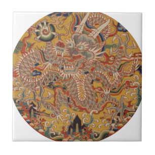 Carreau Art chinois asiatique impérial de dragon de Ming