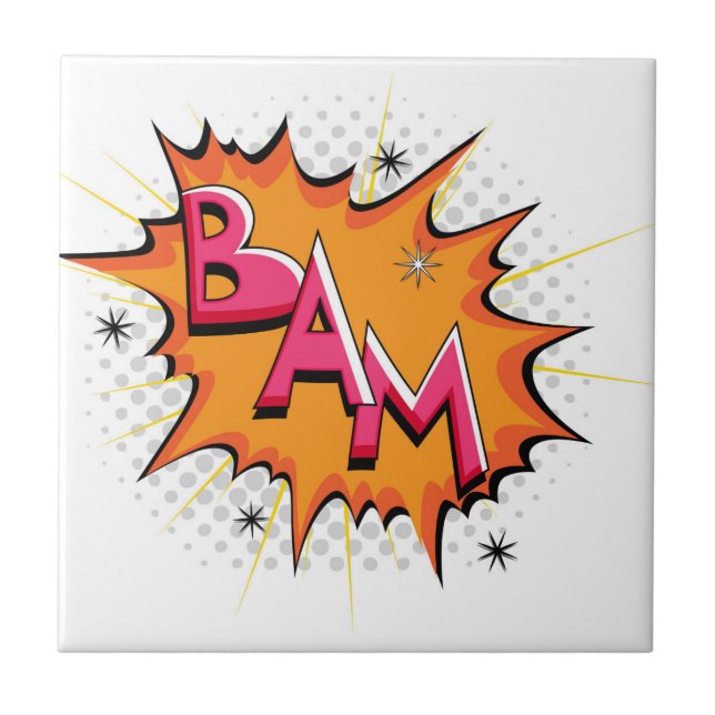 Carreau Art de bruit bam comique ! (Devant)