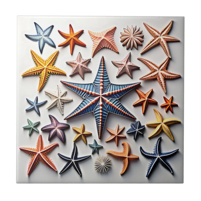 Carreau Art de la ligne de poisson Starfish (Devant)