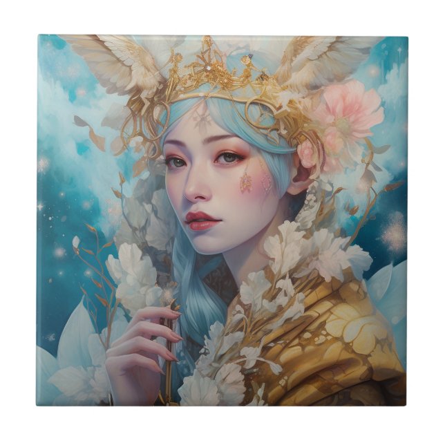 Carreau Art de l'Imaginaire de la Reine des neiges (Devant)