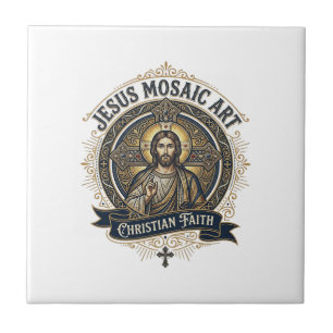 Carreau Art de mosaïque Jésus Art de mosaïque Jésus Foi ch