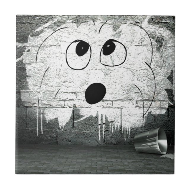 Carreau Art de Tulear Graffiti de coton (Devant)