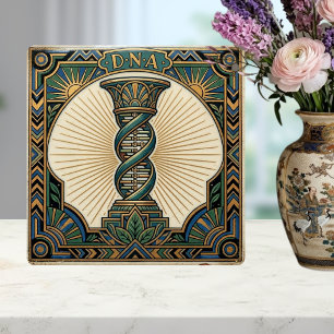 Carreau Art déco ADN biologie médicale vintage