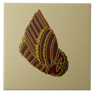 Carreau ART DÉCO AVIEN en tuile JAUNE