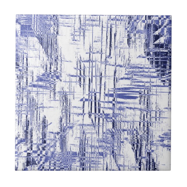 Carreau Art déco bleu (Devant)