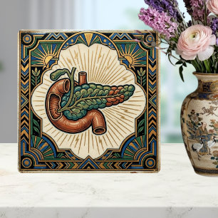 Carreau Art Déco Pancréas Anatomique Diabète