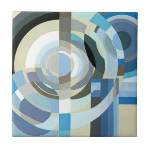 Carreau Art Déco Vintage Pochoir Jazz Formes Géométriques