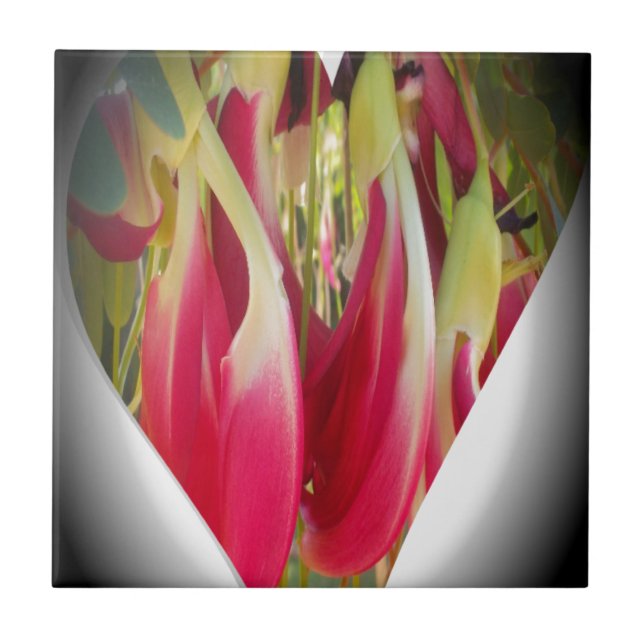 Carreau Art du coeur floral (Devant)