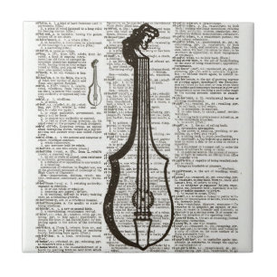 Carreau Art du dictionnaire d'instruments de musique
