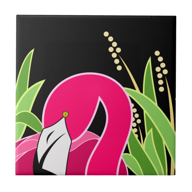 Carreau Art Flamant rose rose (Devant)