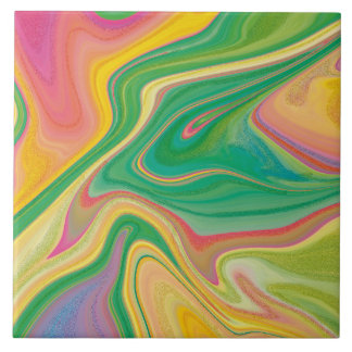 Carreau Art Fluide Luxueux - Design Abstrait Contemporain