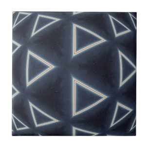 Carreau Art géométrique sphérique triangulaire futuriste