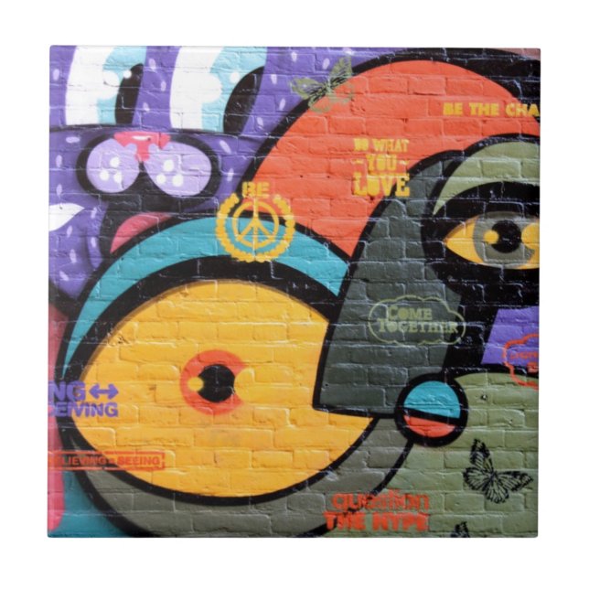 Carreau Art-Graffiti urbain de rue (Devant)