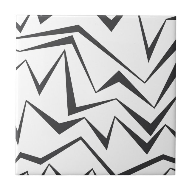 Carreau Art graphique abstrait moderne, dynamique, simple  (Devant)