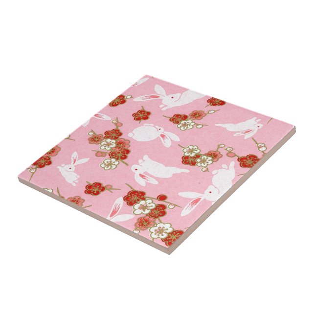 Carreau Art japonais : Carrelage en céramique Sakuras et l (Côté)