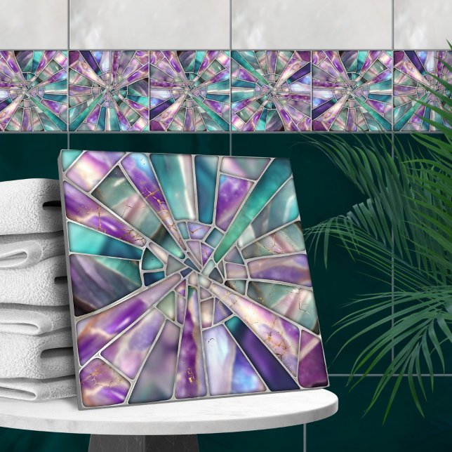 Carreau Art mosaïque - Fluorite de rêve (Créateur téléchargé)