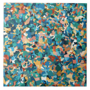 Carreau Art multicolore Abstrait en Chemise et Décor Maiso