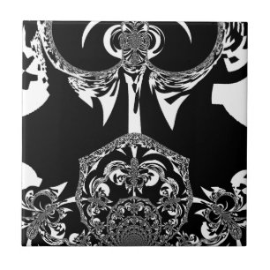 Carreau Art noir et blanc africain