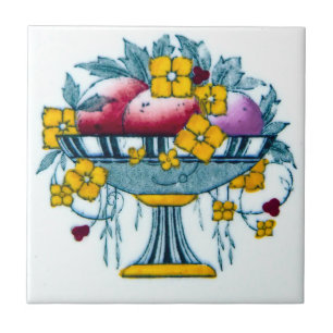 Carreau Art Nouveau Carrelage Design Fleur et Fruit
