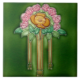 Carreau Art Nouveau Ceramic Fireplace Wall tile