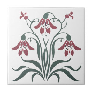 Carreau Art Nouveau Floral