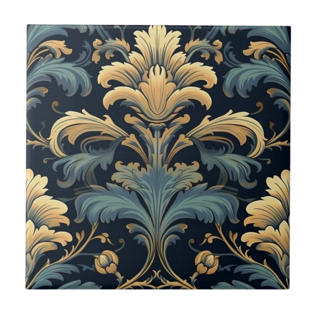 Carreau Art Nouveau Floral (Devant)