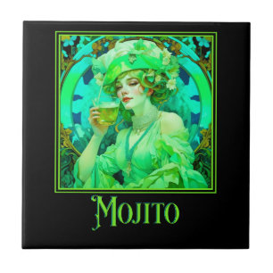 Carreau Art Nouveau Mojito