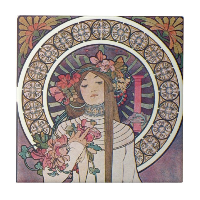 Carreau Art nouveau vintage (Devant)