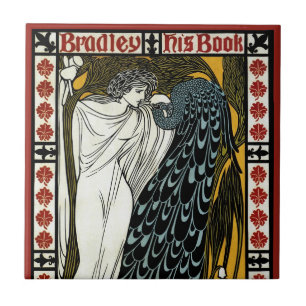 Carreau Art Nouveau vintage, Le Baiser par William Bradley