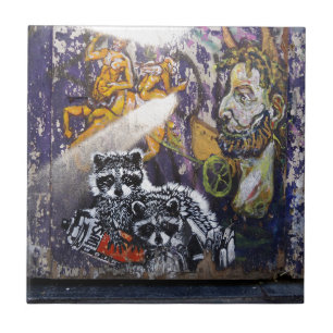 Carreau Art Nr de rue de graffiti d'Amsterdam. 1 - Raton
