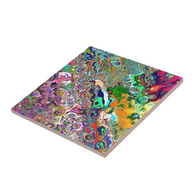 Carreau Art psychédélique (Côté)