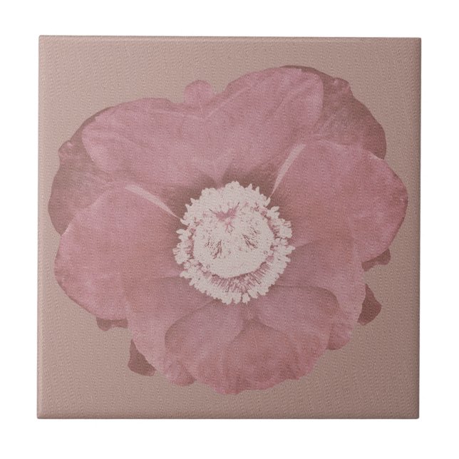 Carreau Art rose rustique de fleur (Devant)