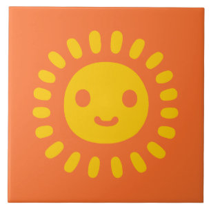 Carreau Art solaire jaune
